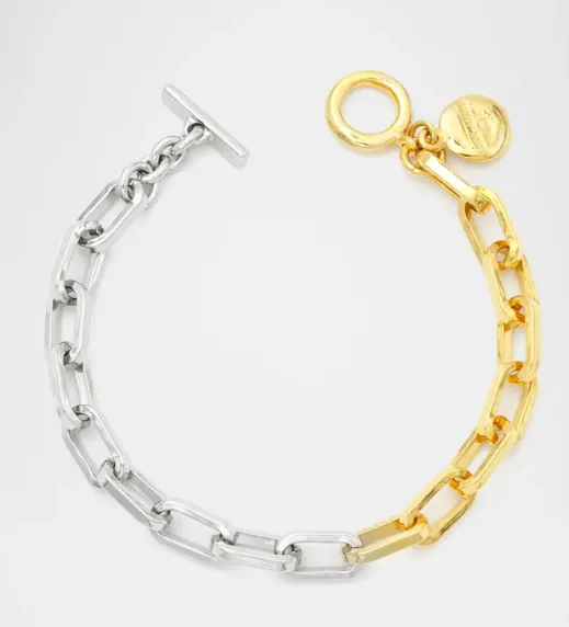 Two Tone Link Bracelet